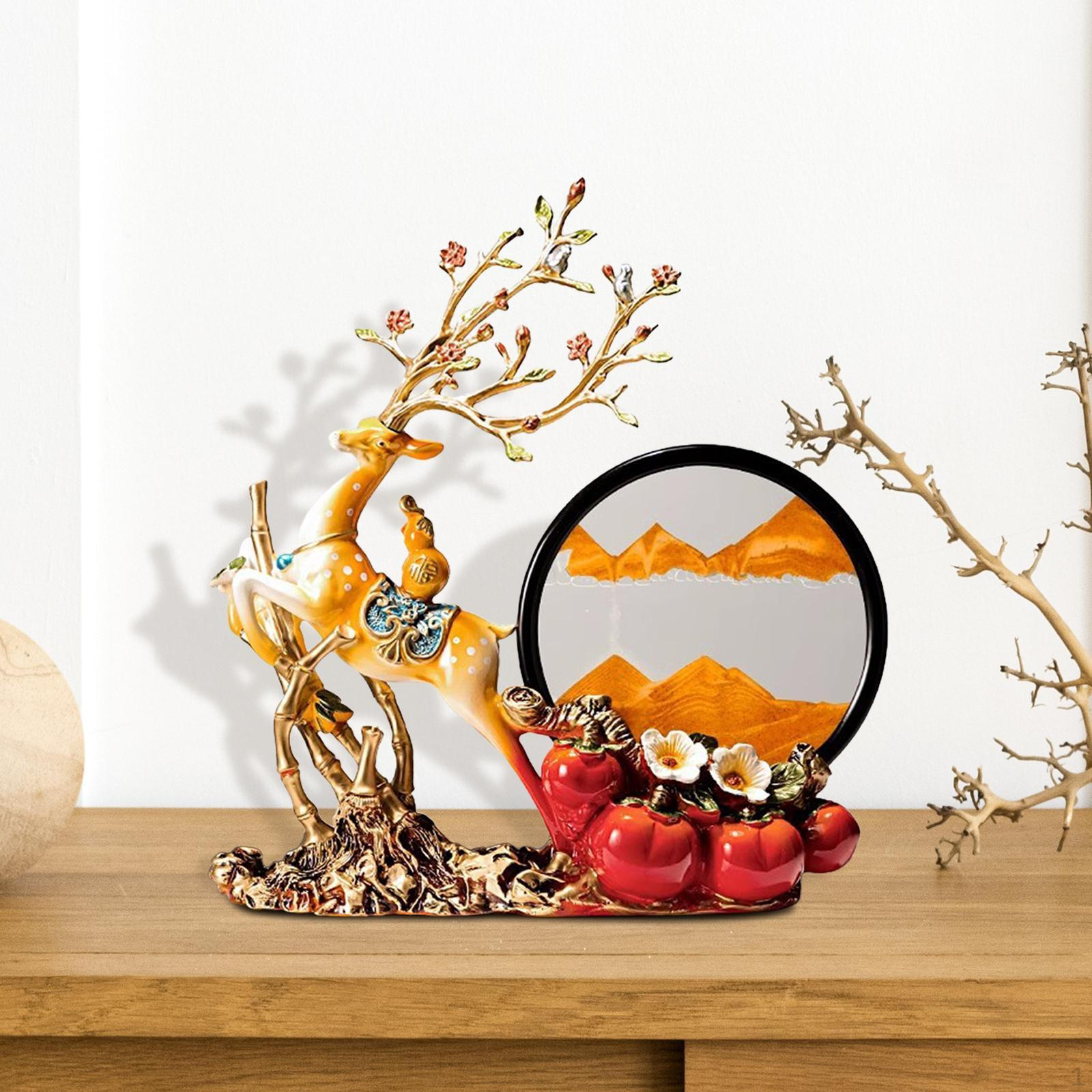 Скульптура оленя, движущаяся песчаная картина, декор, подарок на новоселье из смолы, украшение для рабочего стола, животное Yellow and Orange
Скульптура оленя, движущаяся песчаная картина, декор, подарок на новоселье из смолы, украшение для рабочего стола, животное Yellow and Orange