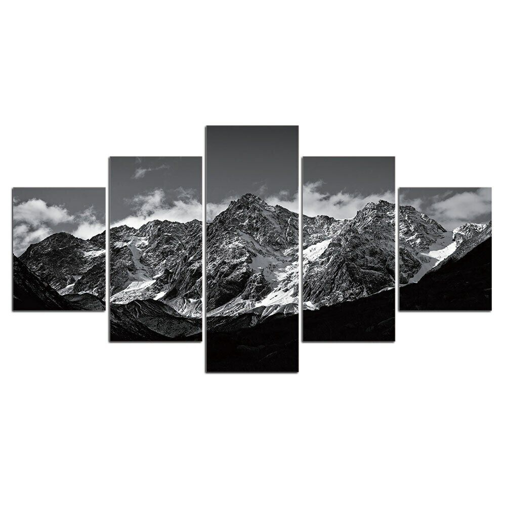 5Pcs Black Grey Snow Mountain 5 Pieces Canvas Wall Poster Home Decor 5 Panel Modern Abstract Pictures HD Print Room Decor
5Pcs Black Grey Snow Mountain 5 Pieces Canvas Wall Poster Home Decor 5 Panel Modern Abstract Pictures HD Print Room Decor