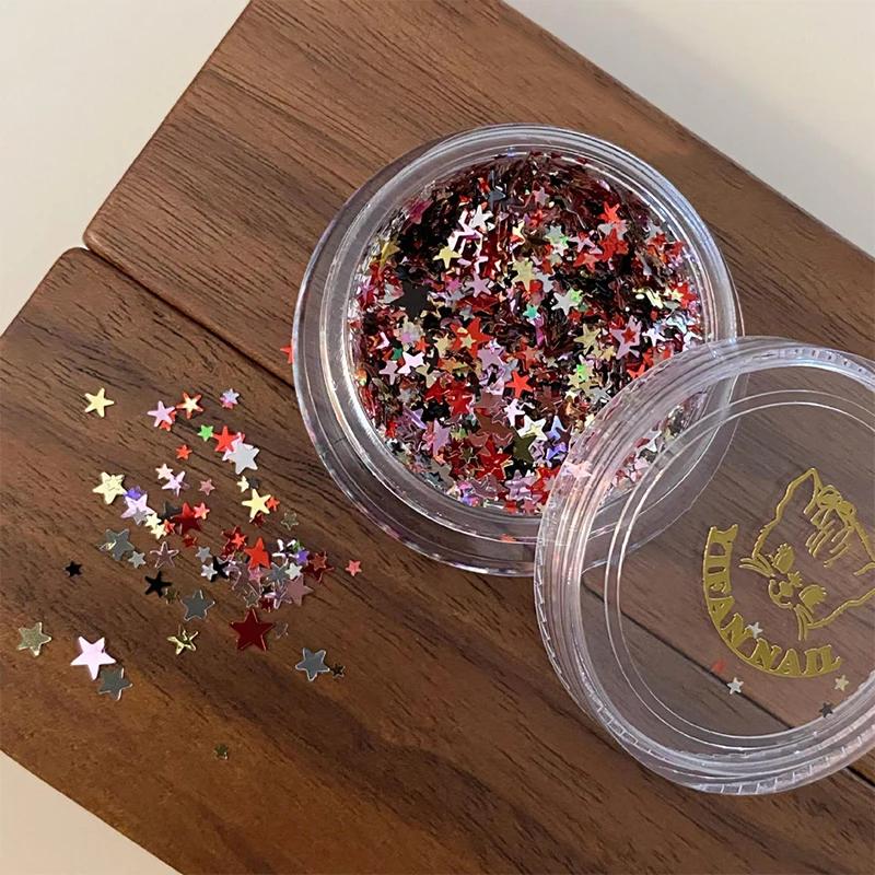 1 Box Glitter Star Nail Sequins 3D Charming Mixed Color Candy Colored Nail Flake Five-Point Star Nail Art Decor Diy Accessor
1 Box Glitter Star Nail Sequins 3D Charming Mixed Color Candy Colored Nail Flake Five-Point Star Nail Art Decor Diy Accessor