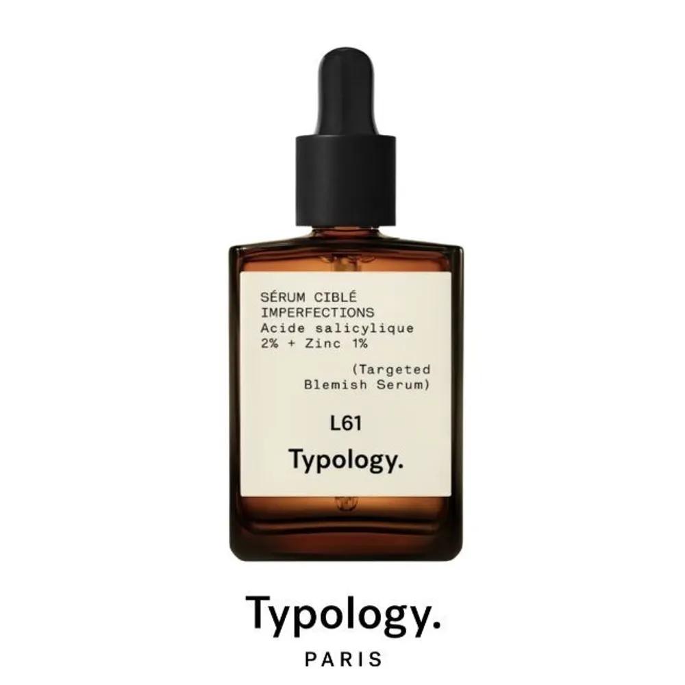Typology L61 Target Blemish Serum 30ML Salicylic Acid 2% + Zinc 1%
Typology L61 Target Blemish Serum 30ML Salicylic Acid 2% + Zinc 1%