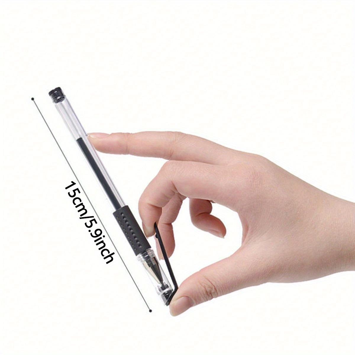 Гелевая ручка с нейтральным наконечником-пулей 0,5 мм, шариковые ручки с черными чернилами из углеродного волокна, школьные/офисные письменные принадлежности обратно в школу 1PC чёрный