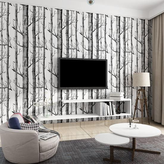 Birch Tree Wallpaper Non-Adhesive Black And White Forest Wallpaper Non-woven Fabric Wallpaper
Birch Tree Wallpaper Non-Adhesive Black And White Forest Wallpaper Non-woven Fabric Wallpaper