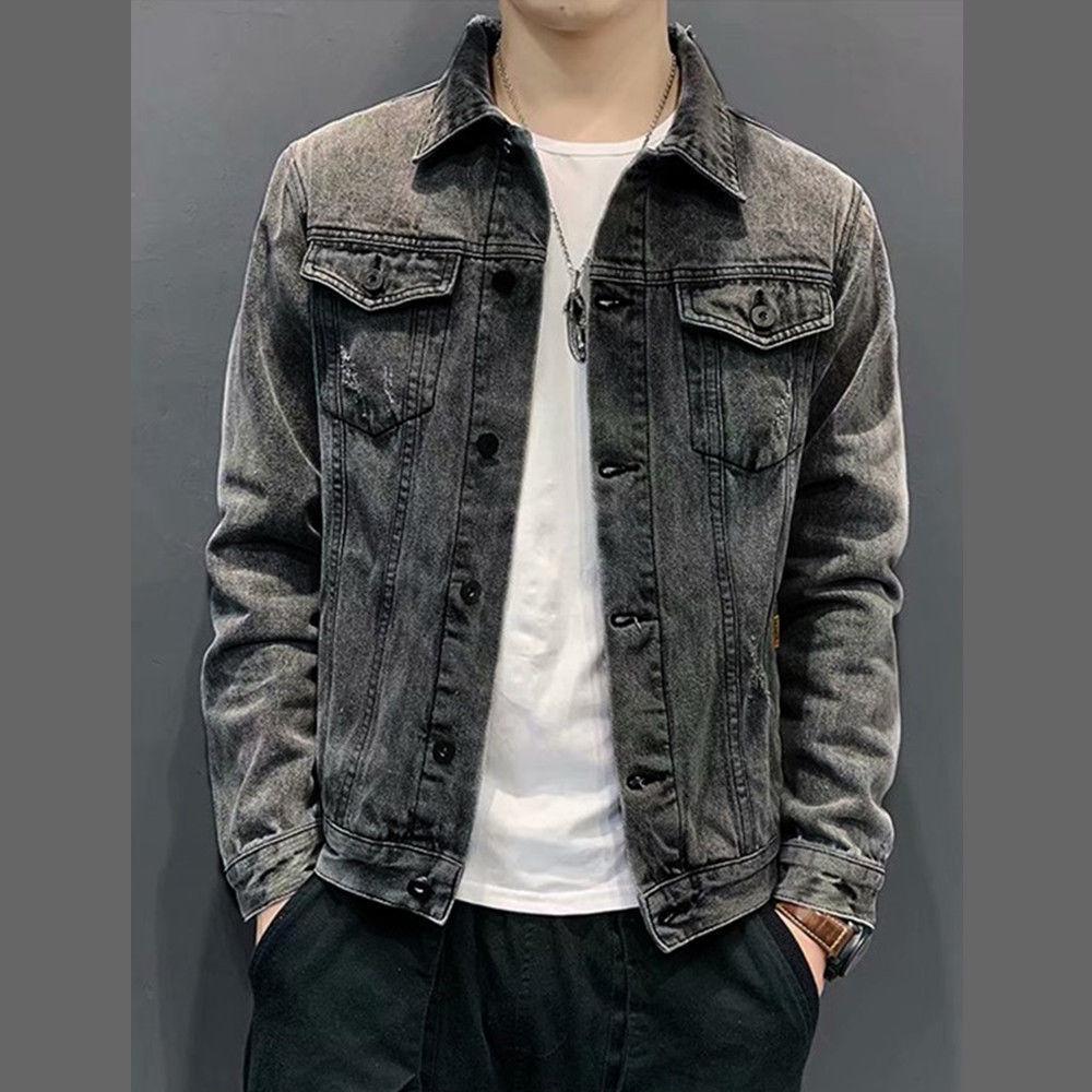 Men s Ripped Denim Jacket - 2020 Spring/Autumn Trend, Slim Fit Korean Style XL (Weight: 121-135 kg)
Men s Ripped Denim Jacket - 2020 Spring/Autumn Trend, Slim Fit Korean Style XL (Weight: 121-135 kg)