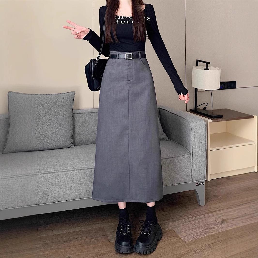 Plus Size Grey Casual Suit with High Waist Slimming Straight Midi Skirt, Versatile Long A-line Skirt for Women 2024 L (105-118 lbs)
Plus Size Grey Casual Suit with High Waist Slimming Straight Midi Skirt, Versatile Long A-line Skirt for Women 2024 L (105-118 lbs)