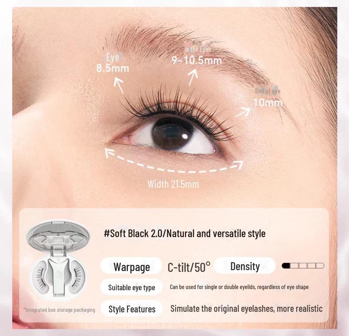 WOSADO Yuetong 2.0 Magnetic Eyelash Set - Soft, Thick, Long C Curl, Zero Glue.
WOSADO Yuetong 2.0 Magnetic Eyelash Set - Soft, Thick, Long C Curl, Zero Glue.