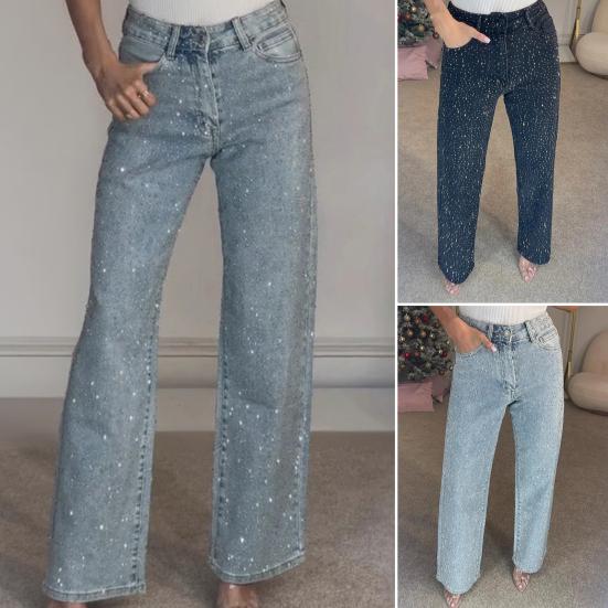 Faux Pearl Jeans for Women High Waist Straight Leg Stretch Denim Pants Casual Wide Leg Beaded Baggy Pants XXXL
Faux Pearl Jeans for Women High Waist Straight Leg Stretch Denim Pants Casual Wide Leg Beaded Baggy Pants XXXL