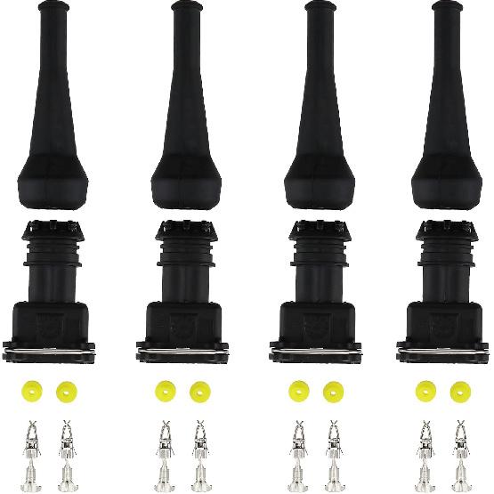 4pcs Fuel Injector Connector EV1 Waterproof 2 way Injector Wiring Connectors Plug Harness Kit Suit Compatible with Car
4pcs Fuel Injector Connector EV1 Waterproof 2 way Injector Wiring Connectors Plug Harness Kit Suit Compatible with Car