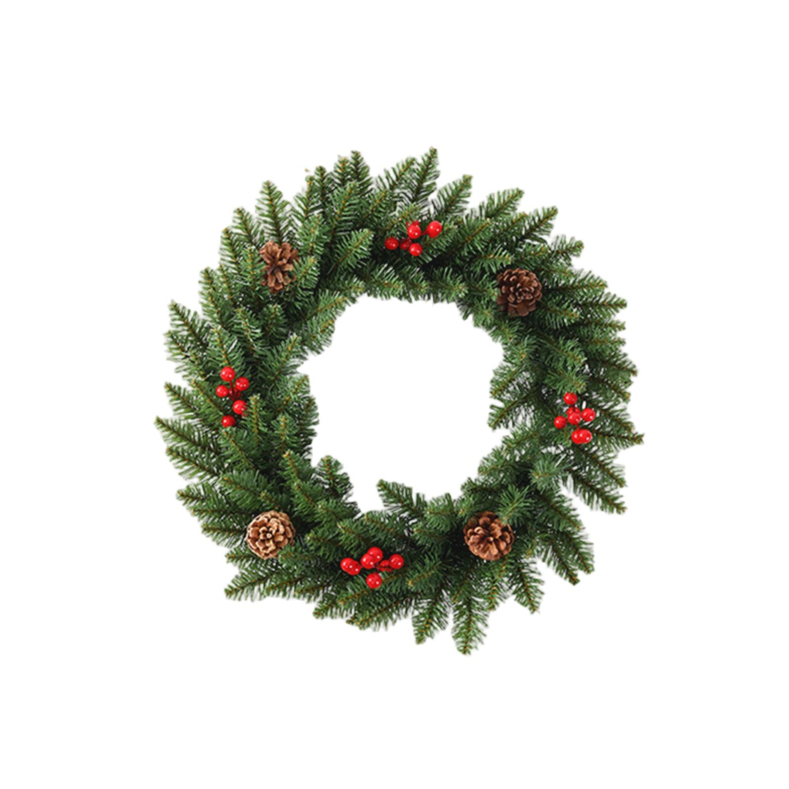 50cm Christmas Wreath Artificial Flower Decoration Wreath Door Hanging Wall Hanging One Size
50cm Christmas Wreath Artificial Flower Decoration Wreath Door Hanging Wall Hanging One Size