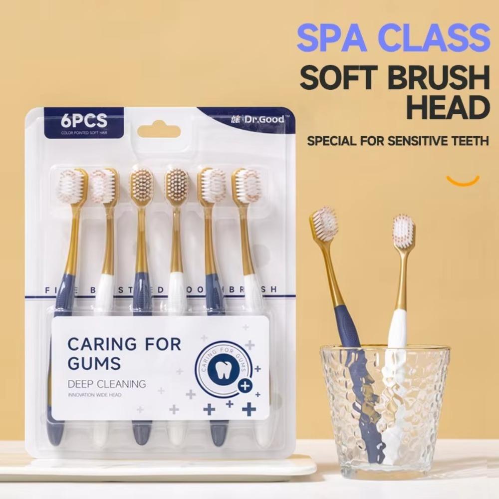 6/12/18Pcs Ultra-Fine Bristles Toothbrush Wide Head Household Toothbrush Set Daily Gum Health 6Pcs
6/12/18Pcs Ultra-Fine Bristles Toothbrush Wide Head Household Toothbrush Set Daily Gum Health 6Pcs