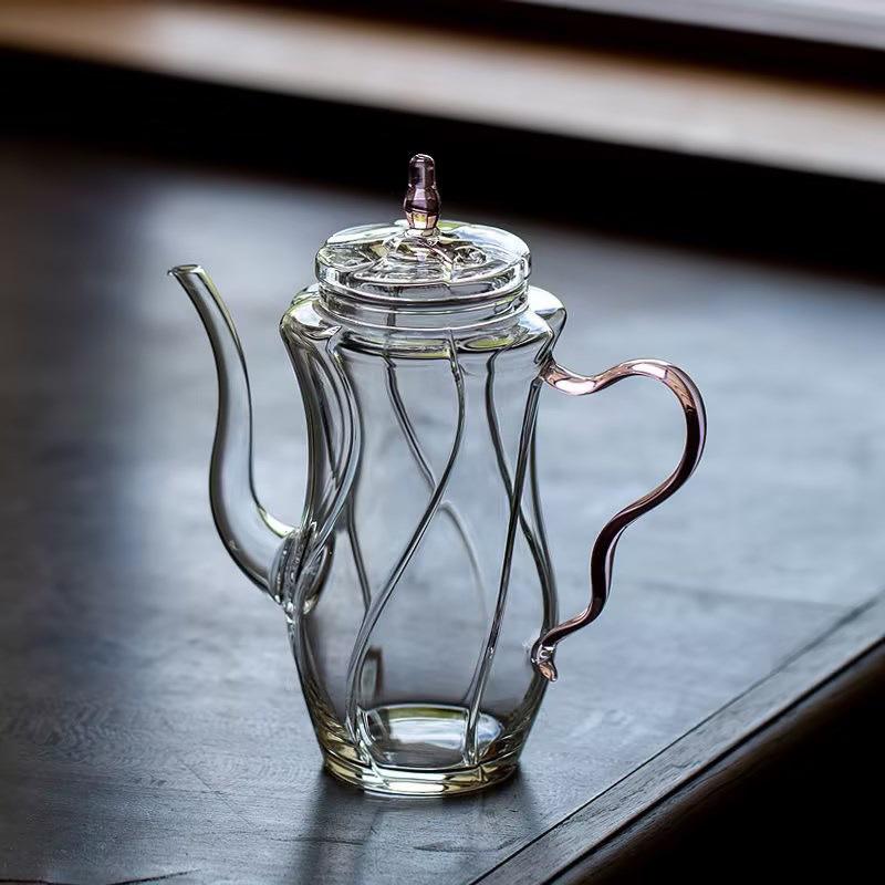 250 мл Имитация стиля династии Сун Жаропрочный стеклянный чайник с ручкой Заварочный чайник для цветочного чая Набор для чая Кунг-фу Чайник розовый
250 мл Имитация стиля династии Сун Жаропрочный стеклянный чайник с ручкой Заварочный чайник для цветочного чая Набор для чая Кунг-фу Чайник розовый