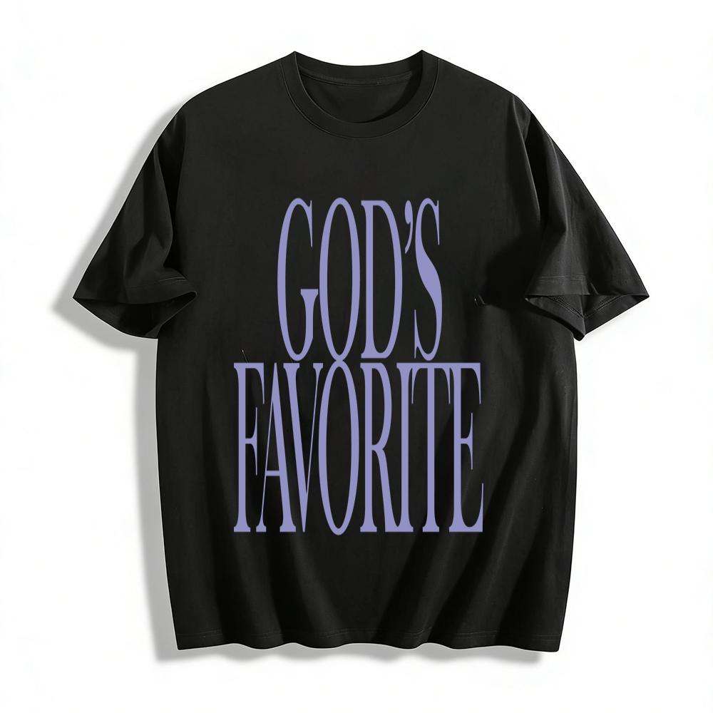 Trendy God s Favorite Letter Print Crew Neck T-Shirt Casual Loose Fit Short Sleeve Top for Women Men Pure cotton T-shirt 6XL
Trendy God s Favorite Letter Print Crew Neck T-Shirt Casual Loose Fit Short Sleeve Top for Women Men Pure cotton T-shirt 6XL
