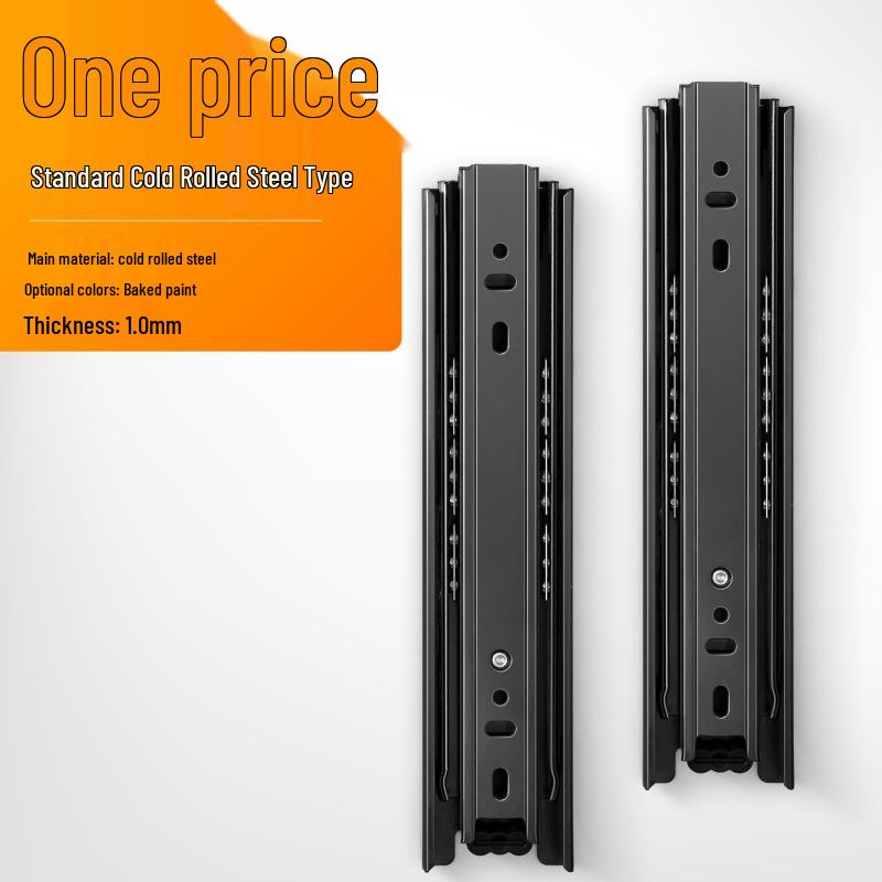 Stainless Steel Damping Drawer Slide Rail with Buffer - Three-Section Guide for Furniture and Cabinet Tracks.
Stainless Steel Damping Drawer Slide Rail with Buffer - Three-Section Guide for Furniture and Cabinet Tracks.