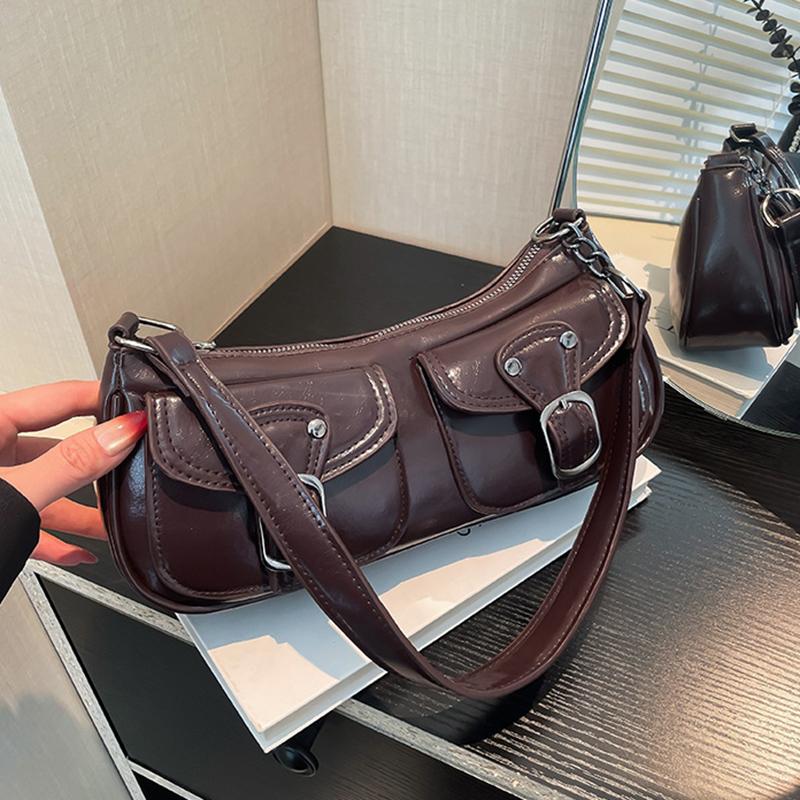 Yogodlns Stylish Women s Solid Color Underarm Bag Elegant Black Steampunk Shoulder Purse with Adjustable Chain Strap Perfect for Everyday Use 29x7x12.5cm
Yogodlns Stylish Women s Solid Color Underarm Bag Elegant Black Steampunk Shoulder Purse with Adjustable Chain Strap Perfect for Everyday Use 29x7x12.5cm