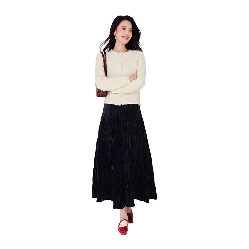 Women s Black Velvet A-Line Midi Skirt XL
Women s Black Velvet A-Line Midi Skirt XL