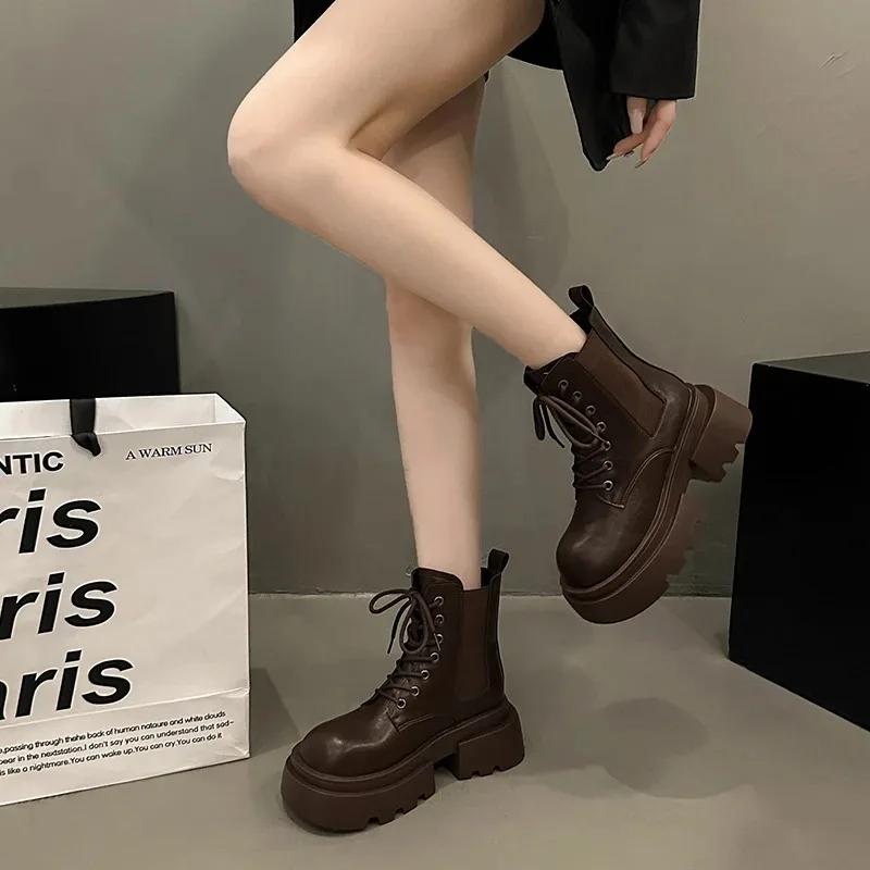 fashion 2024 High Quality Ladies Shoes Front Lace-up Women s Boots Fashion Round Toe Office and Career Hot Sale Solid Ankle Bootszapatos
fashion 2024 High Quality Ladies Shoes Front Lace-up Women s Boots Fashion Round Toe Office and Career Hot Sale Solid Ankle Bootszapatos