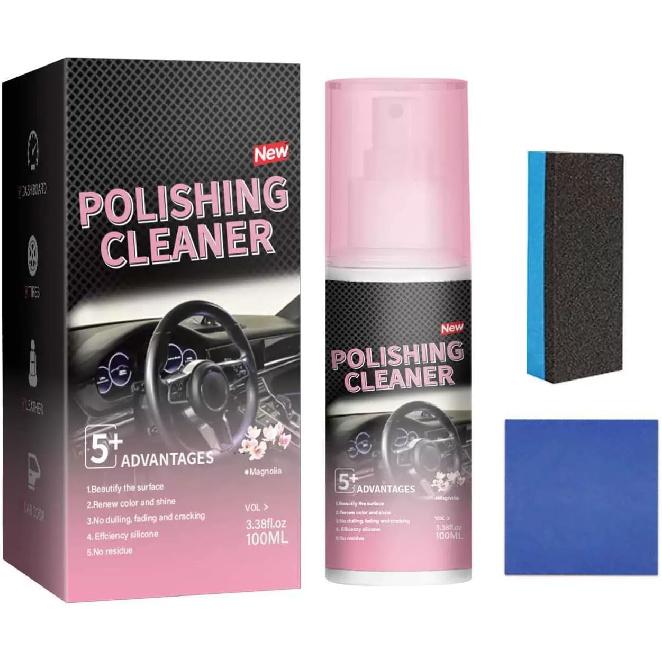 Car Interior Polishing Cleaner, Polishing Cleanercar Interior Spray, for Leather, Fabric & Plastic with Sponge & Cloth (1 Pcs) 1 Pcs
Car Interior Polishing Cleaner, Polishing Cleanercar Interior Spray, for Leather, Fabric & Plastic with Sponge & Cloth (1 Pcs) 1 Pcs