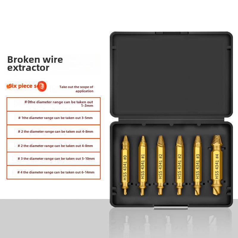 Двусторонний экстрактор винтов Cross-Border из быстрорежущей стали 4341 для извлечения сломанной проволоки и скользящих винтов 6pc plastic box
Двусторонний экстрактор винтов Cross-Border из быстрорежущей стали 4341 для извлечения сломанной проволоки и скользящих винтов 6pc plastic box