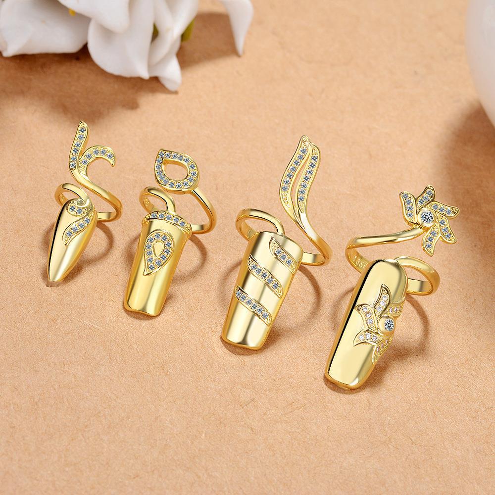 4Pcs Sparkly Rhinestone Fingernail Ring, Adjustable Opening Gothic Punk Nail Rings for Women Festival Party Jewelry 4 pcs pack золотой
4Pcs Sparkly Rhinestone Fingernail Ring, Adjustable Opening Gothic Punk Nail Rings for Women Festival Party Jewelry 4 pcs pack золотой