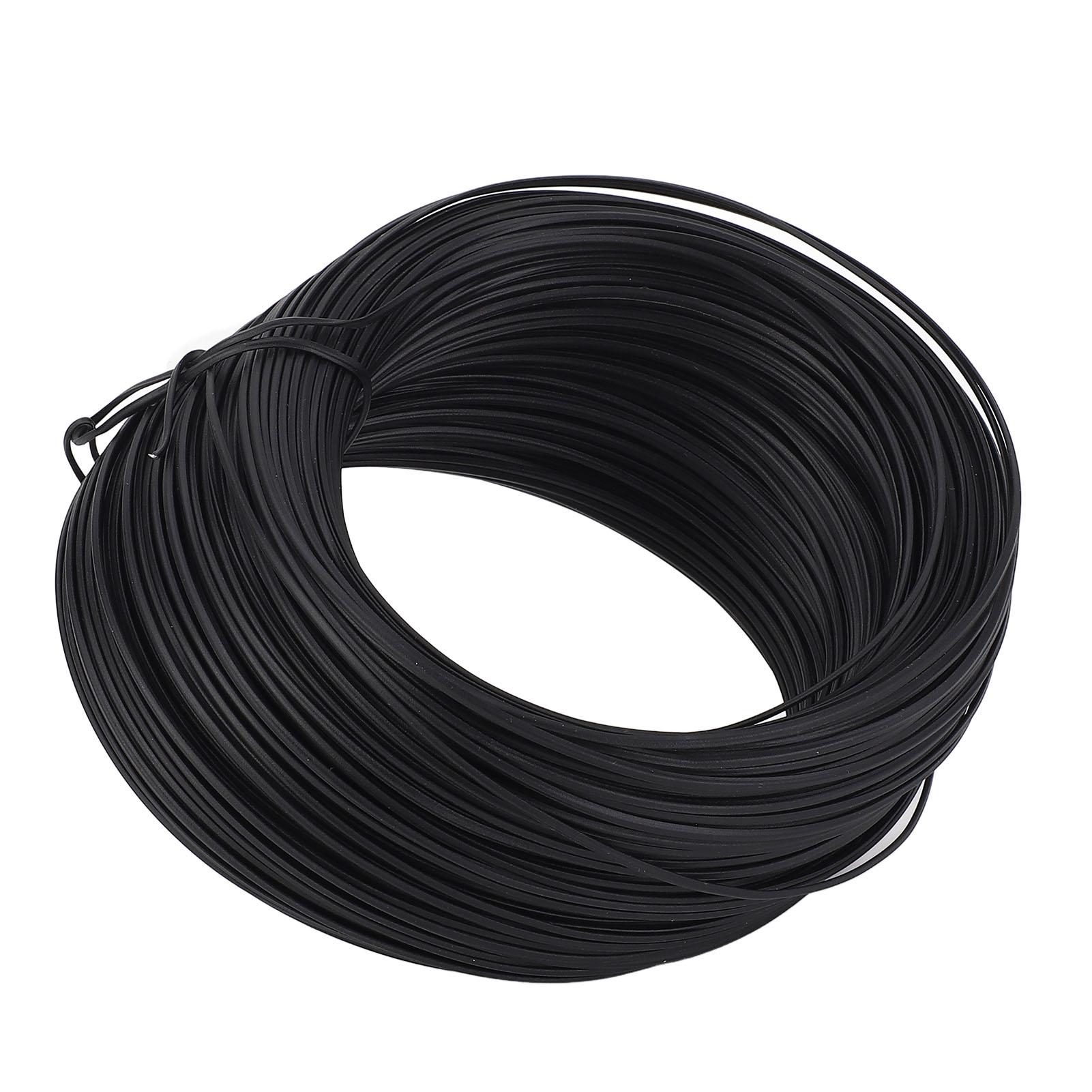 Вязальная проволока для арматуры 0,55 Плоский тип 85 м длина Оцинкованная сталь и ПВХ Вязальная проволока для арматуры Черная