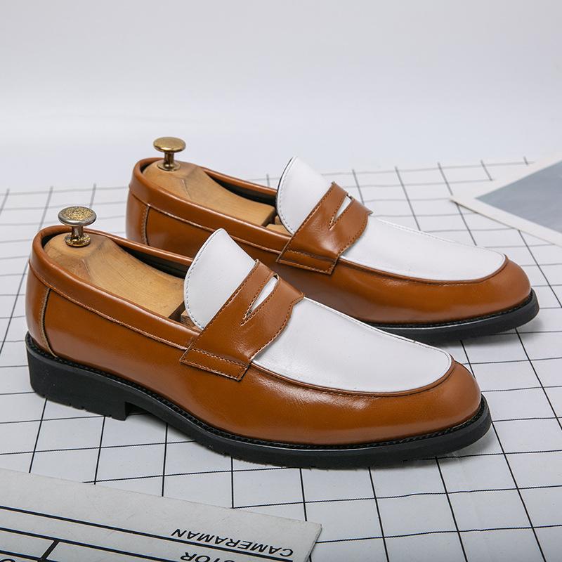 Spring new men s low-top trendy leather shoes 46 large size black and white color matching leather shoes men s one-pedal loafers 46
Spring new men s low-top trendy leather shoes 46 large size black and white color matching leather shoes men s one-pedal loafers 46