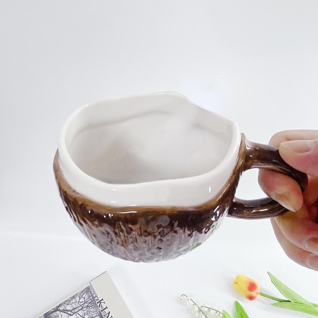 Ins стиль корейский ретро ручной работы нерегулярный керамический знак кокосовая чашка чашка кофе овсянка завтрак вода чашка 250ml
Ins стиль корейский ретро ручной работы нерегулярный керамический знак кокосовая чашка чашка кофе овсянка завтрак вода чашка 250ml