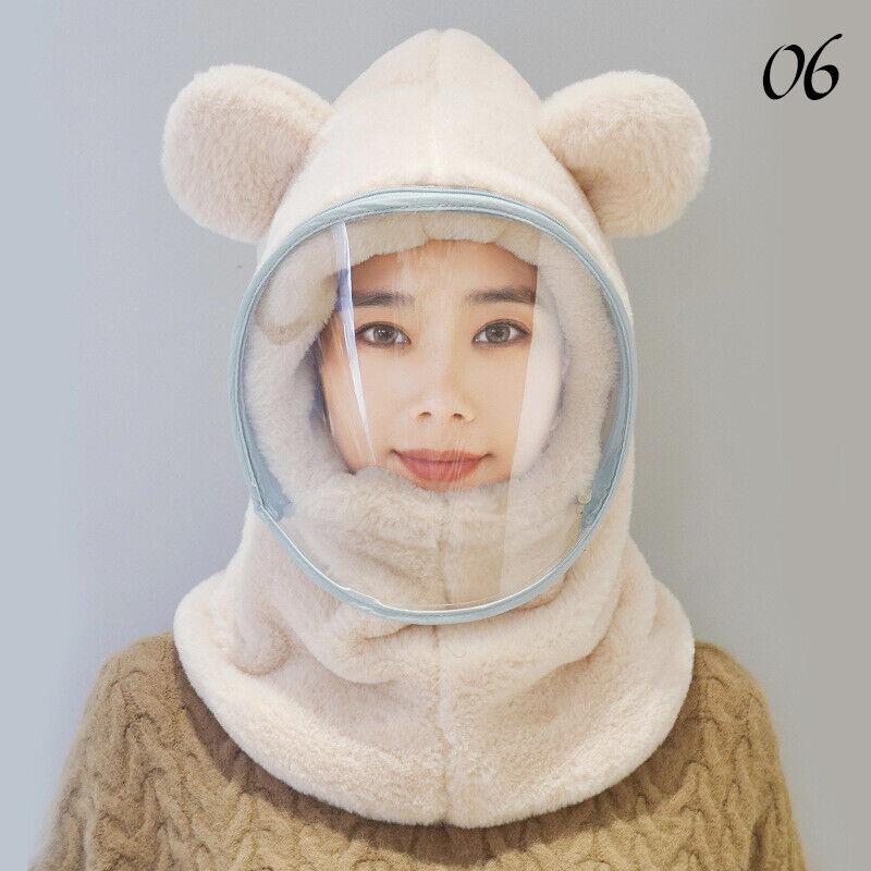 Windproof Hat with Mask for Women Winter Thick Warm Pullover Hat with Bear Ears Riding Electric Bike Versatile Plush Hat L
Windproof Hat with Mask for Women Winter Thick Warm Pullover Hat with Bear Ears Riding Electric Bike Versatile Plush Hat L