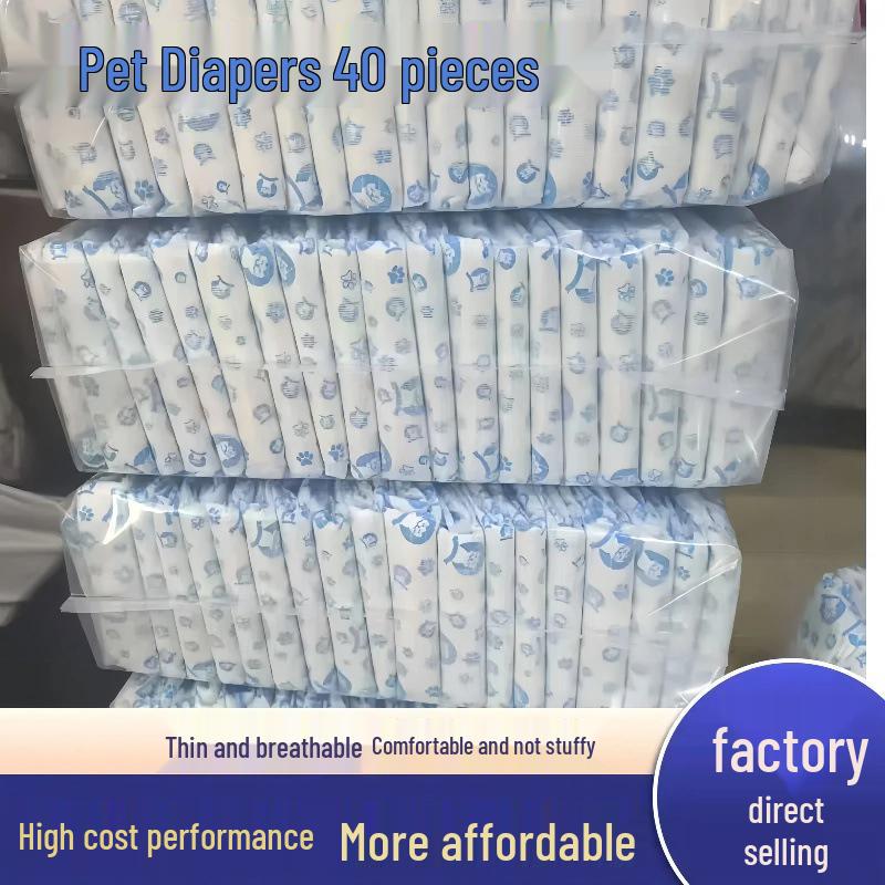 Unisex Pet Diapers: 40-Pack for Small Dogs - Prevents Accidents & Messes Male Dog XL 10 pcs (15-28kg)
Unisex Pet Diapers: 40-Pack for Small Dogs - Prevents Accidents & Messes Male Dog XL 10 pcs (15-28kg)