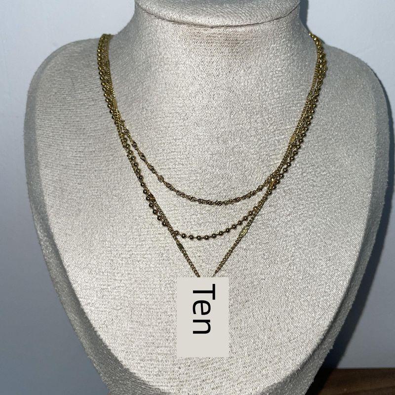 and American Style Simple Personality Multi-Layer Cross Necklace Titanium Steel Color Retaining Fancy Twin Accessible Luxury Cold Wind Clavicle Chain Gold
and American Style Simple Personality Multi-Layer Cross Necklace Titanium Steel Color Retaining Fancy Twin Accessible Luxury Cold Wind Clavicle Chain Gold