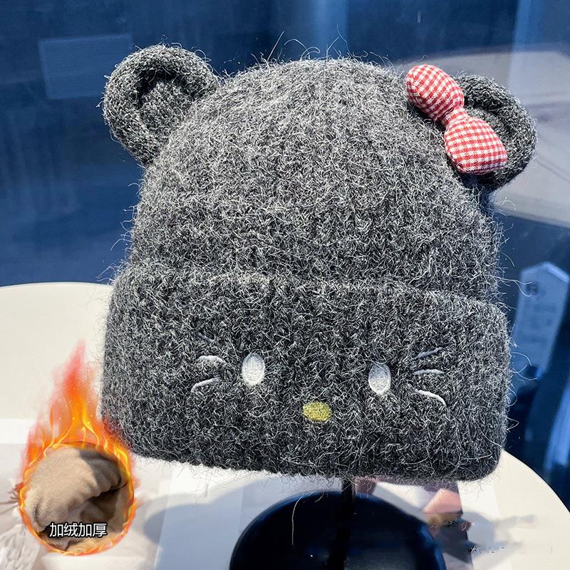 Korean Style Contrast Color Cat Ears Knitted Hat Women Autumn Winter Warm Beanie Cute Bowknot Postpartum Confinement Cap Versatile Fashion Hat one size темно-сірий
Korean Style Contrast Color Cat Ears Knitted Hat Women Autumn Winter Warm Beanie Cute Bowknot Postpartum Confinement Cap Versatile Fashion Hat one size темно-сірий