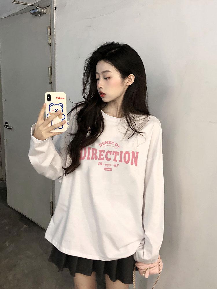 2026 Women s Loose Long Sleeve Black T-Shirt - Versatile Spring/Autumn Trendy Base Layer Large білий
2026 Women s Loose Long Sleeve Black T-Shirt - Versatile Spring/Autumn Trendy Base Layer Large білий