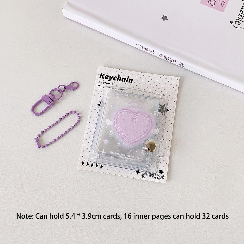 Transparent and shiny 2-inch card book, boutique store, keychain pendant, photo album, student headshot, ID photo storage фиолетовый
Transparent and shiny 2-inch card book, boutique store, keychain pendant, photo album, student headshot, ID photo storage фиолетовый