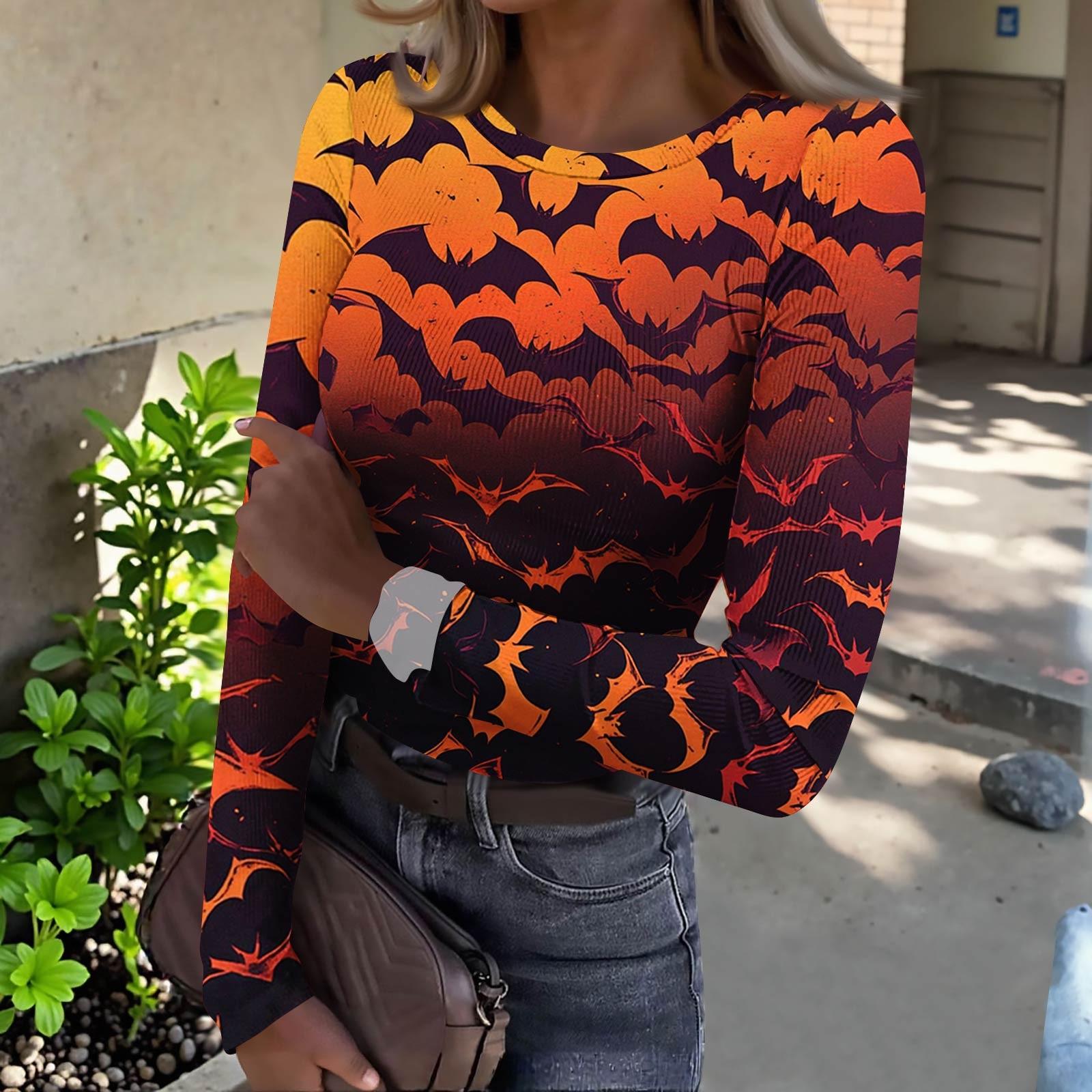 Women s Slim Bottom T-shirt Fashion Casual Gradient Printing Round Neck Pullover Long Sleeve Top M помаранчевий
Women s Slim Bottom T-shirt Fashion Casual Gradient Printing Round Neck Pullover Long Sleeve Top M помаранчевий