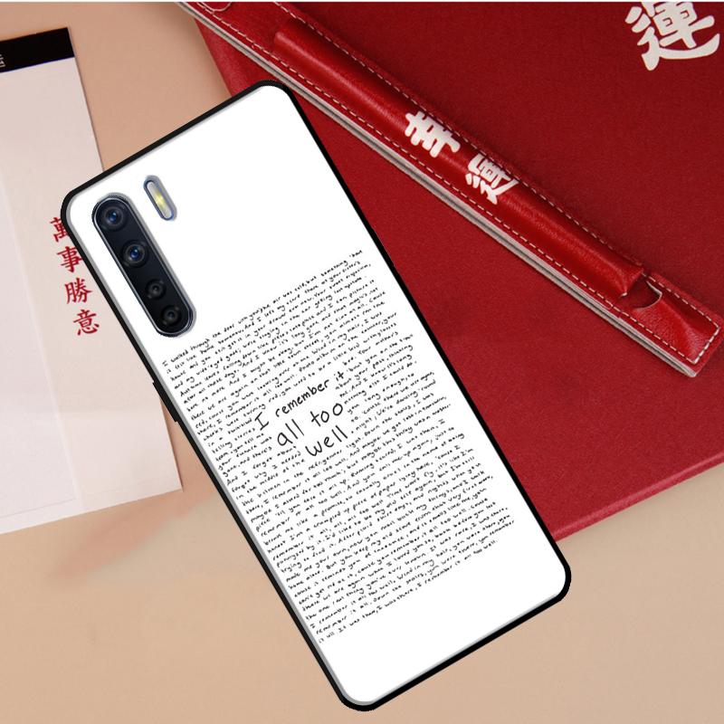 All Too Well Lyrics Case For Oppo A40 A78 A54 A74 A94 A17 A57 A77 A76 A16 A96 A18 A60 A80 A38 A58 A98 A15 A5 Pro OPPO A18 4G
All Too Well Lyrics Case For Oppo A40 A78 A54 A74 A94 A17 A57 A77 A76 A16 A96 A18 A60 A80 A38 A58 A98 A15 A5 Pro OPPO A18 4G