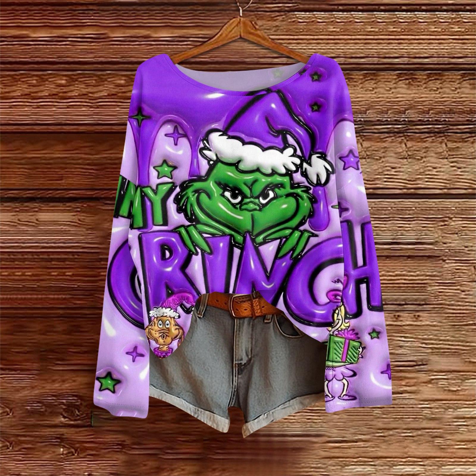 Женские рубашки с длинным рукавом, футболки с принтом, блузки, повседневные базовые топы больших размеров, пуловер XL фиолетовый
Женские рубашки с длинным рукавом, футболки с принтом, блузки, повседневные базовые топы больших размеров, пуловер XL фиолетовый