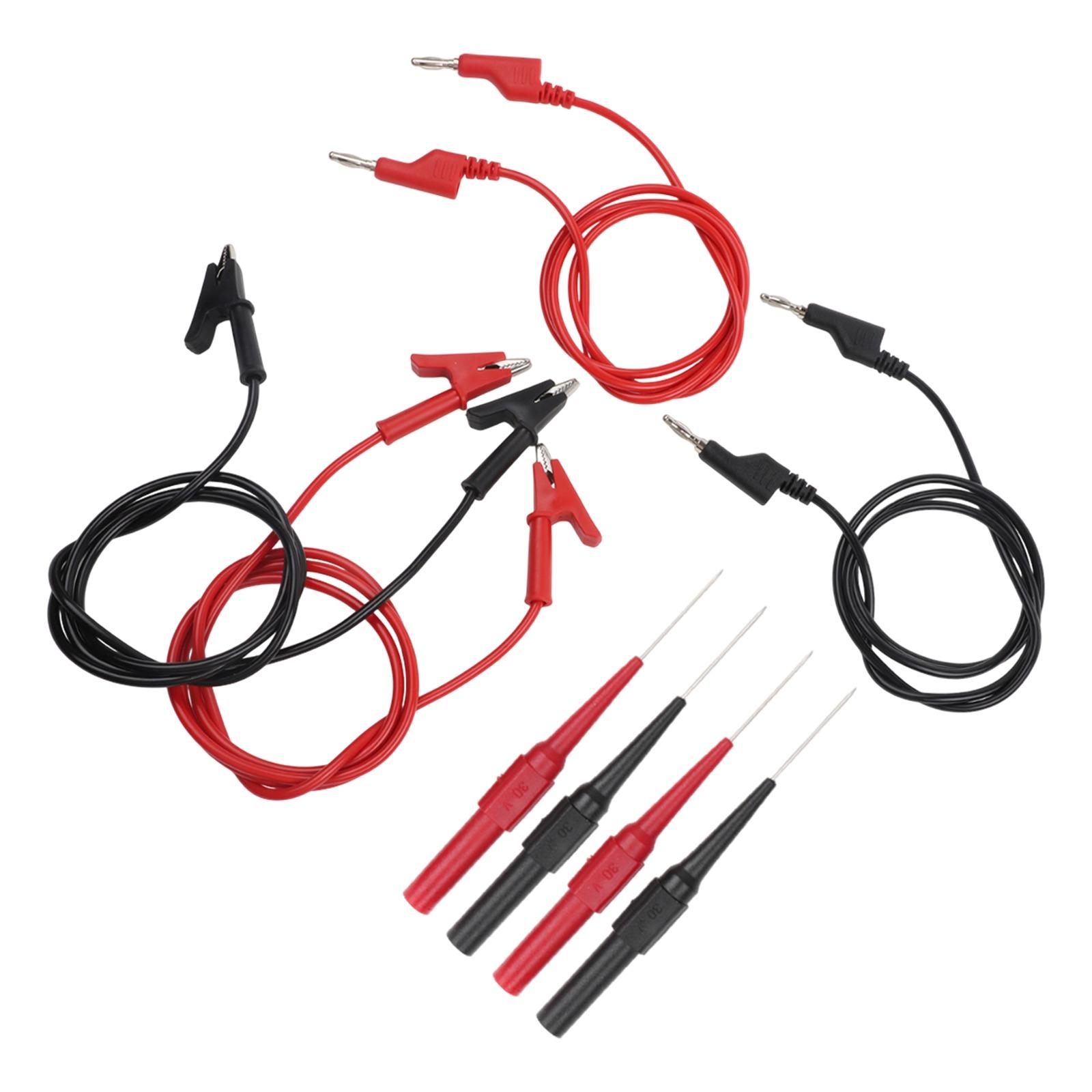 Complete 8PCS Multimeter Accessory Set with Dual Banana Connector Cables and Crocodile Clips for Electrical Testing Needs China Mainland
Complete 8PCS Multimeter Accessory Set with Dual Banana Connector Cables and Crocodile Clips for Electrical Testing Needs China Mainland