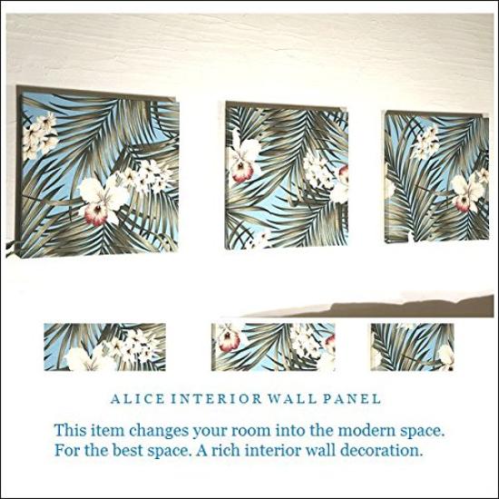 Fabric Panel Alice Hawaiian BKF HAIKU Set of 3 Blue Light Blue Hawaiian Plant Tropical Interior Art Panel Can be bundled 40×40×2.5cm білий
Fabric Panel Alice Hawaiian BKF HAIKU Set of 3 Blue Light Blue Hawaiian Plant Tropical Interior Art Panel Can be bundled 40×40×2.5cm білий