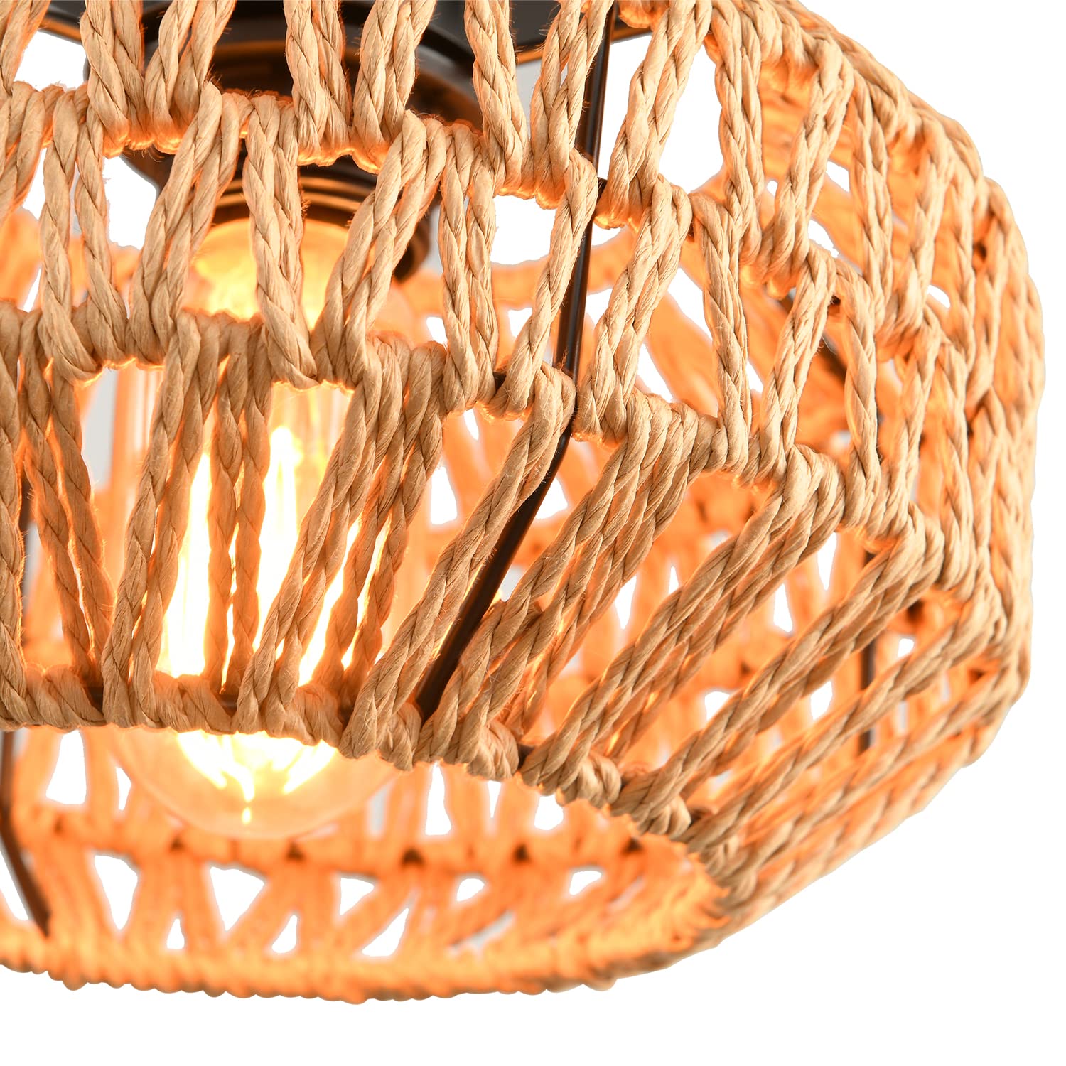 Boho Light Ceiling Mount Mini Rattan Chandelier Light LED Bulb Woven Ceiling Lights Fixtures Flush Mount Hanging Pendant Lamp
Boho Light Ceiling Mount Mini Rattan Chandelier Light LED Bulb Woven Ceiling Lights Fixtures Flush Mount Hanging Pendant Lamp