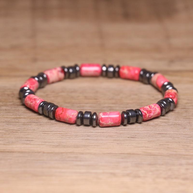 Red Imperial Jasper Hematite Tube Bracelet – Adjustable Beaded Jewelry, Passion Protection Gift for Men & Women червоний
Red Imperial Jasper Hematite Tube Bracelet – Adjustable Beaded Jewelry, Passion Protection Gift for Men & Women червоний
