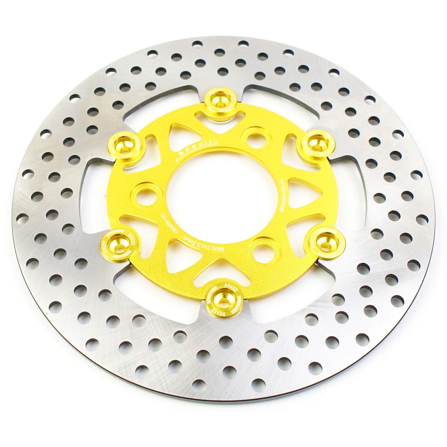 Universal RPM 220mm Motorcycle Brake Disc Rotor Floating Disk Floating Pitching for Street Bike Pedal Bike Pitbike Honda Yahama золотий
Universal RPM 220mm Motorcycle Brake Disc Rotor Floating Disk Floating Pitching for Street Bike Pedal Bike Pitbike Honda Yahama золотий