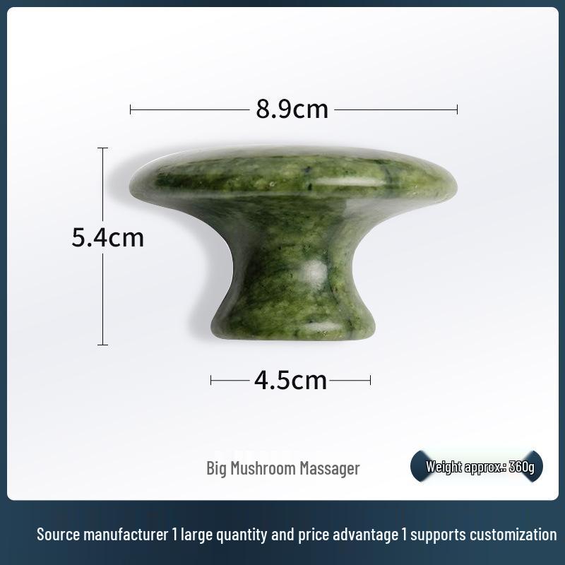 Natural Jade Green and White Large Mushroom-Shaped Massager for Health Preservation
Natural Jade Green and White Large Mushroom-Shaped Massager for Health Preservation