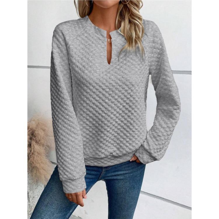 Casual V Neck Pullover Tops Women Fashionable Sweatshirts S
Casual V Neck Pullover Tops Women Fashionable Sweatshirts S