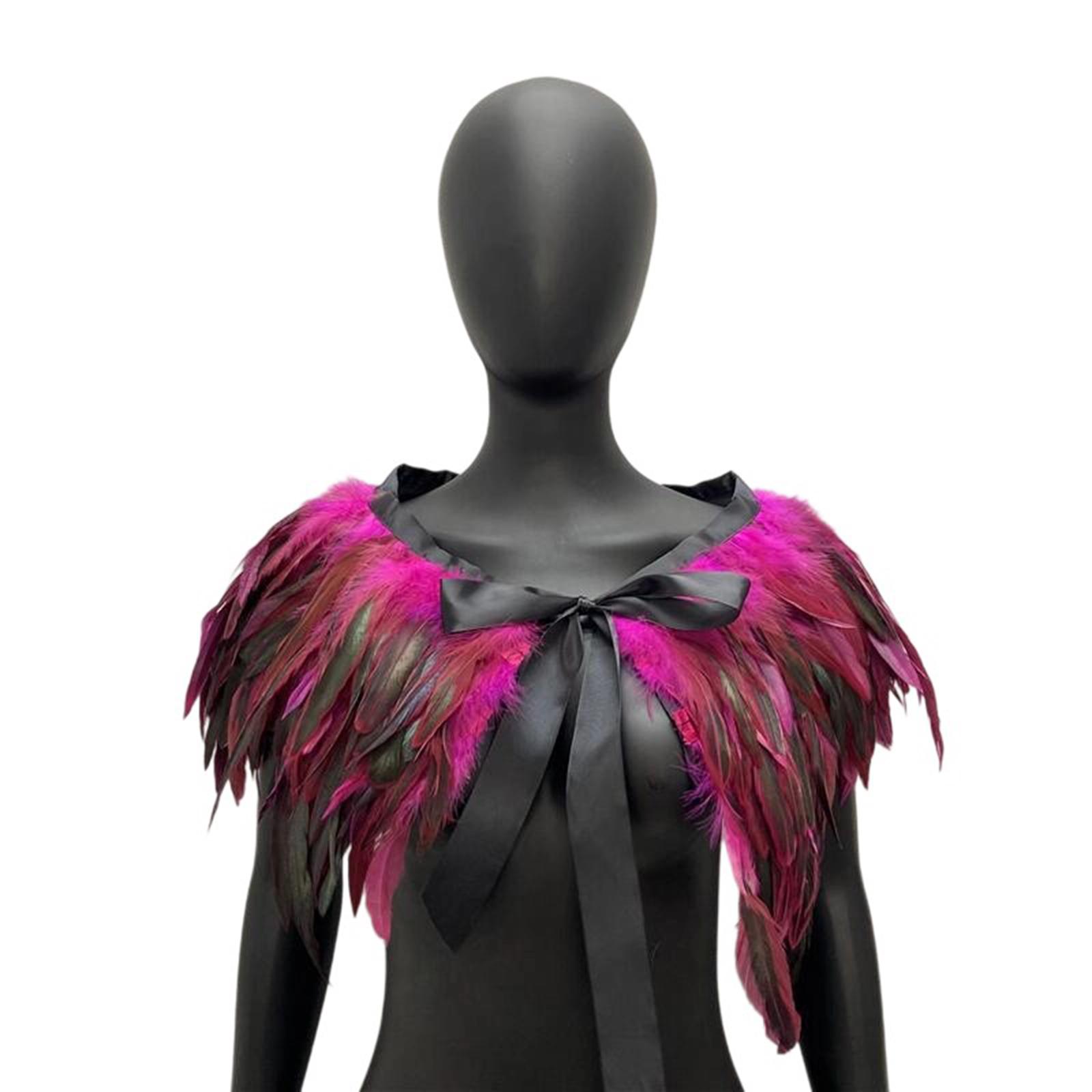 Elegant Feather Cloak With Detachable Cape Gothic Halloween Accessory for Themed Parties and Performances 4
Elegant Feather Cloak With Detachable Cape Gothic Halloween Accessory for Themed Parties and Performances 4