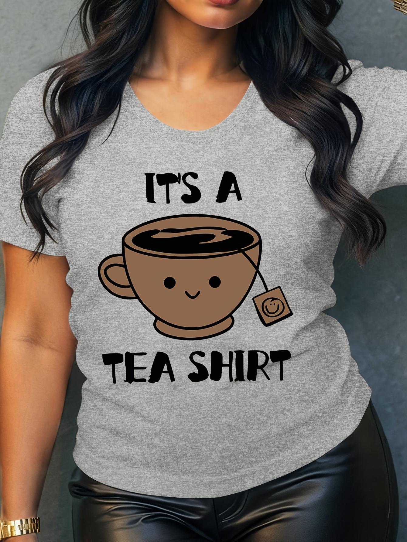 Smiling Tea Cup & IT s A TEA SHIRT Short Sleeve T-Shirt - Cute Tea Bag Graphics, Casual Round Neck Blouse for All-Season Layering, 4XL світло-сірого кольору
Smiling Tea Cup & IT s A TEA SHIRT Short Sleeve T-Shirt - Cute Tea Bag Graphics, Casual Round Neck Blouse for All-Season Layering, 4XL світло-сірого кольору