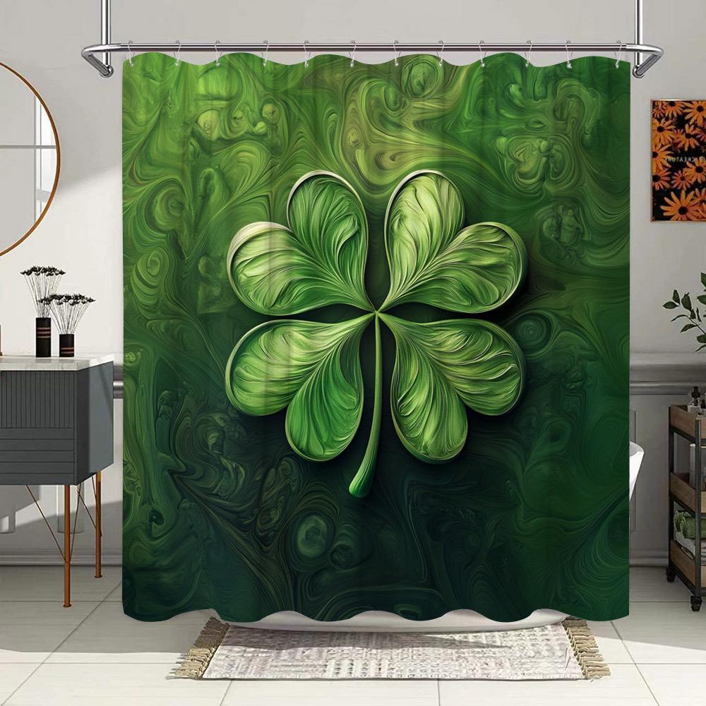 Lucky Clover Shower Curtain - Waterproof, Mildew-Resistant with Vibrant Four-Leaf Design for St. Patrick s Day Inspired Decor W90XH180cm
Lucky Clover Shower Curtain - Waterproof, Mildew-Resistant with Vibrant Four-Leaf Design for St. Patrick s Day Inspired Decor W90XH180cm