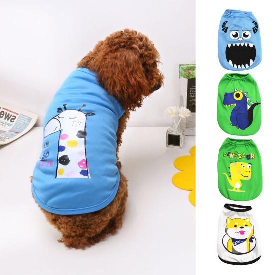 Pet Vest Cartoon Printing Dress-Up Breathable Dog Pajamas Small Thin Puppy Outfit for Outdoor
Pet Vest Cartoon Printing Dress-Up Breathable Dog Pajamas Small Thin Puppy Outfit for Outdoor