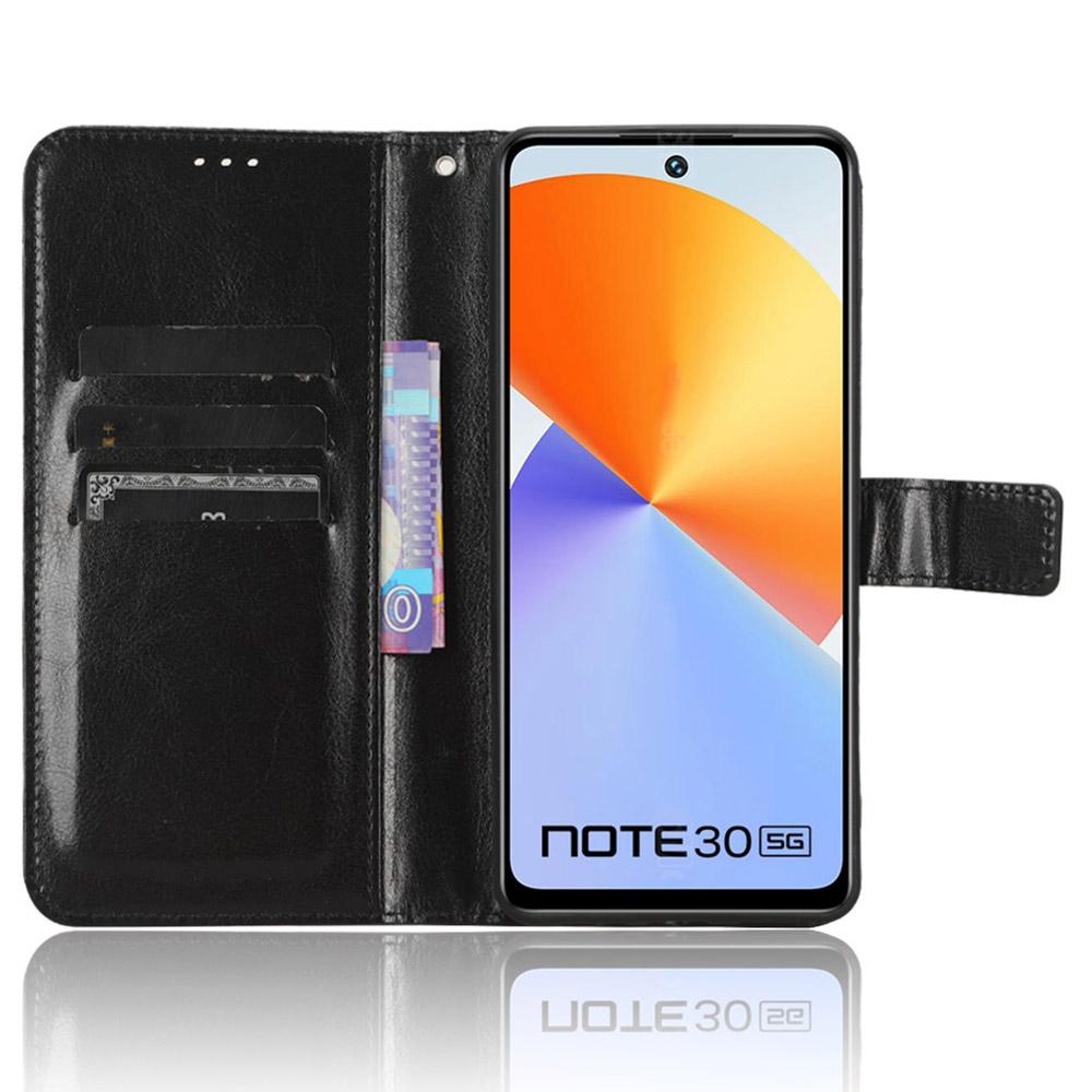 For Infinix Note 30 4G X6833B/X6716B Crazy Horse Texture Stand Case Leather Wallet Phone Cover Black
For Infinix Note 30 4G X6833B/X6716B Crazy Horse Texture Stand Case Leather Wallet Phone Cover Black