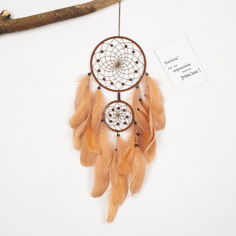 Vintage Bohemian Brown Feathers Dream Catcher Wind Chimes Home Decorations Handmade Accessories Wall Hanging For Holiday Gifts коричневий
Vintage Bohemian Brown Feathers Dream Catcher Wind Chimes Home Decorations Handmade Accessories Wall Hanging For Holiday Gifts коричневий