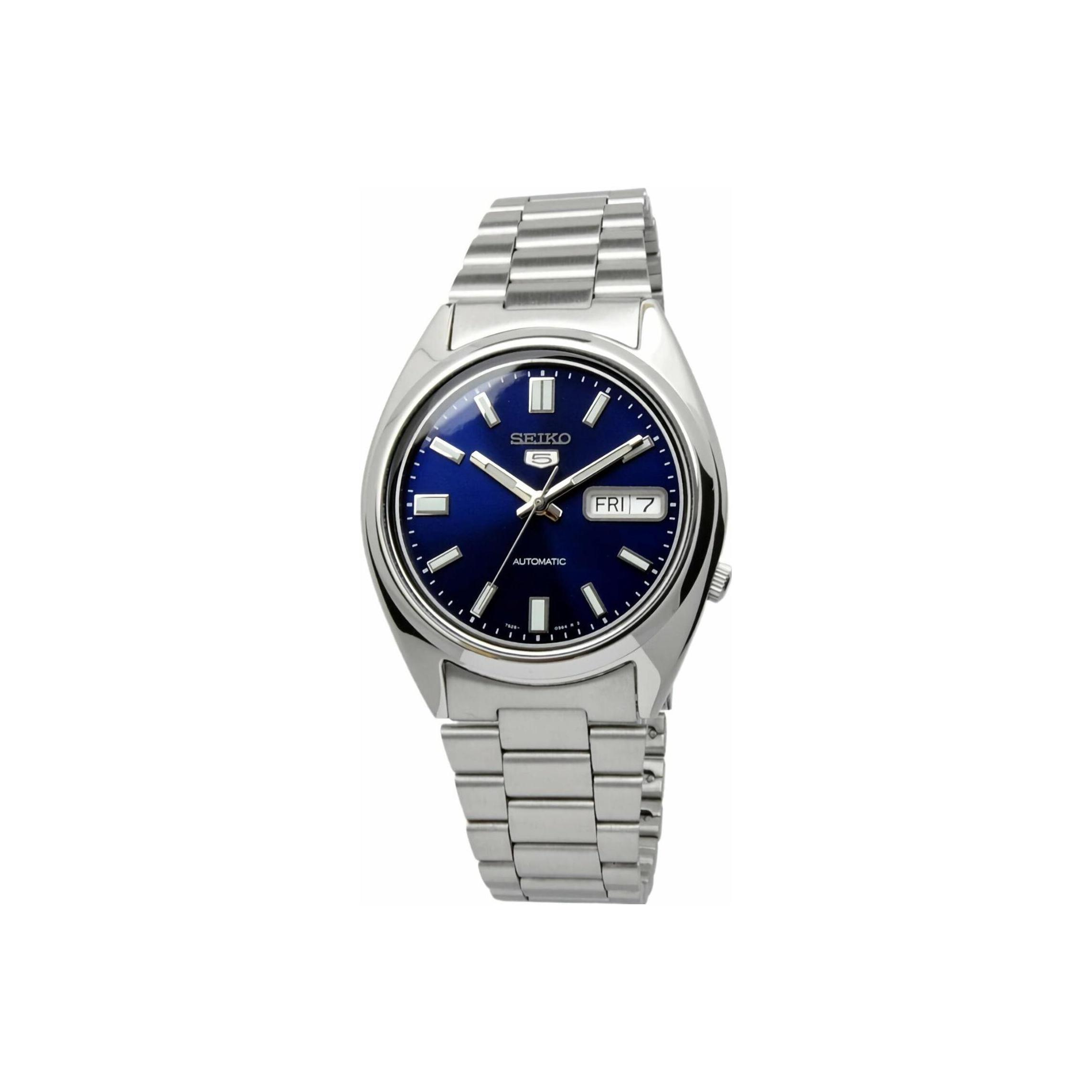 Seiko 5 Series Transparent Back Luminous Waterproof Automatic Mechanical Movement Stainless Steel Strap Men watches Blue SNXS77 Blue Dial
Seiko 5 Series Transparent Back Luminous Waterproof Automatic Mechanical Movement Stainless Steel Strap Men watches Blue SNXS77 Blue Dial