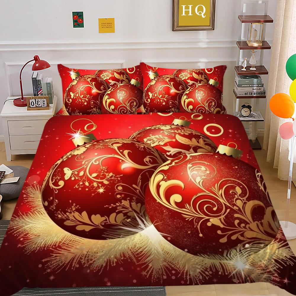 Рождественская печать 3D-печать Полиэстеровая наволочка Пододеяльник Доступен набор из двух или трех предметов EU Single 135*200
Рождественская печать 3D-печать Полиэстеровая наволочка Пододеяльник Доступен набор из двух или трех предметов EU Single 135*200