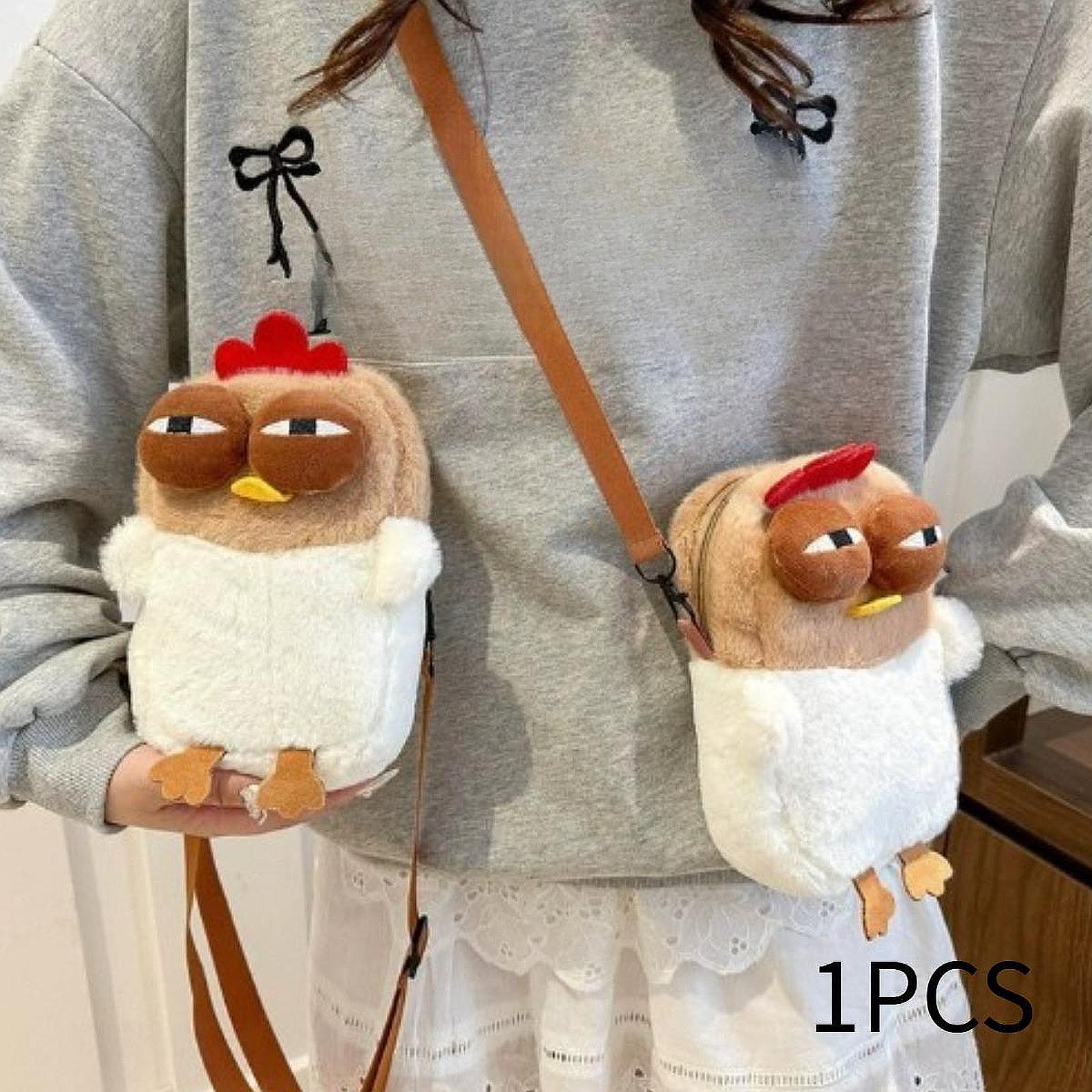 Chicken Shoulder Bag Crossbody with Zipper Closure Adorable Novelty Pouch for Vacation Indoor
Chicken Shoulder Bag Crossbody with Zipper Closure Adorable Novelty Pouch for Vacation Indoor